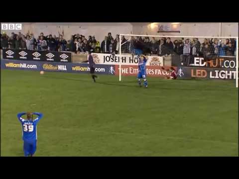 Salford City Amazing Goal Line Clearance vs Notts County 6 11 2015