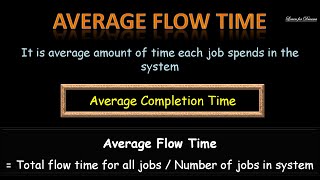 Evaluation of Scheduling rule | Scheduling Numerical | Average Flow time | Average Completion Time