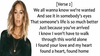 Leona Lewis We All Are Looking For A Home Lyrics