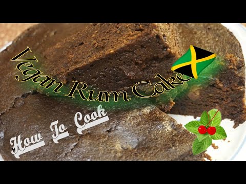 Best 🇯🇲Jamaican Style Vegan Christmas⛄ Cake Recipe Fruit Cake Black Cake, Rum cak🍰The Old School Way