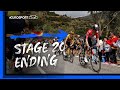 BREATHTAKING FINISH! | Tight Ending To Stage 20 Vuelta a España Race | Eurosport