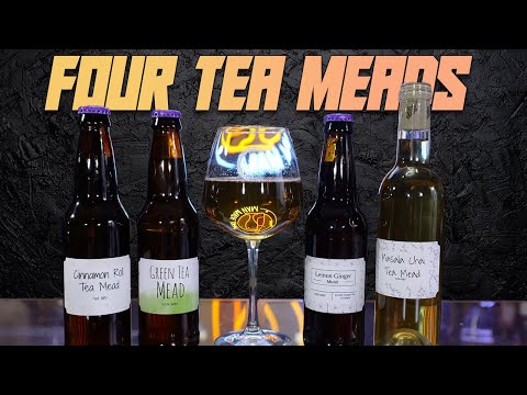 Four Tea Meads (Cinnamon Roll, Lemon Ginger, Masala Chai & Green Tea)