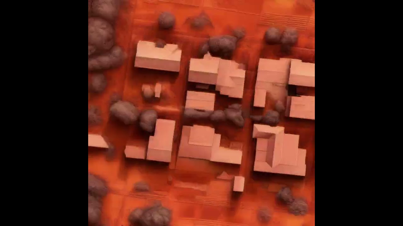 Stable Diffusion Drone Flyover Mars Landscape