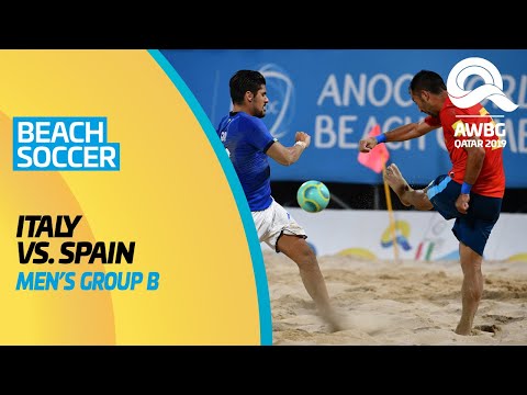 Beach Soccer - Italy vs Spain | Men's Group B Match | ANOC World Beach Games Qatar 2019 |Full Lenght