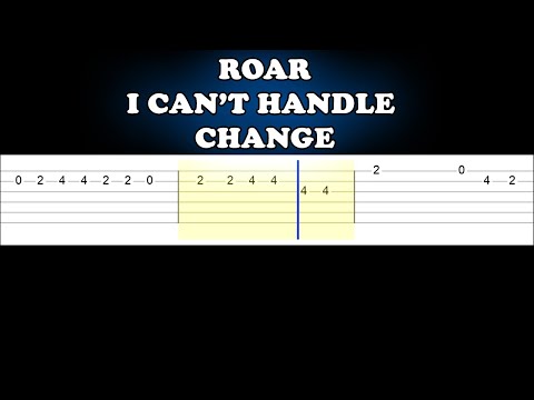 1st YouTube video about how to play i can't handle change on guitar