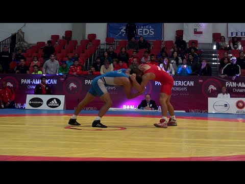 Quarterfinal FS - 57 kg: Jefferson Walter MAYEA FIGUEROA (ECU) df. Andres QUISPE (CHI) by TF, 17-7