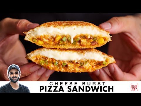 Cheese Burst Pizza Sandwich | Enjoy Cheese Burst Pizza in a Sandwich | Chef Sanjyot Keer