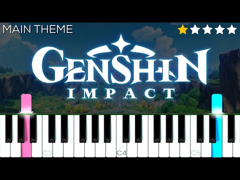 Genshin Impact Main Theme | EASY Piano Tutorial