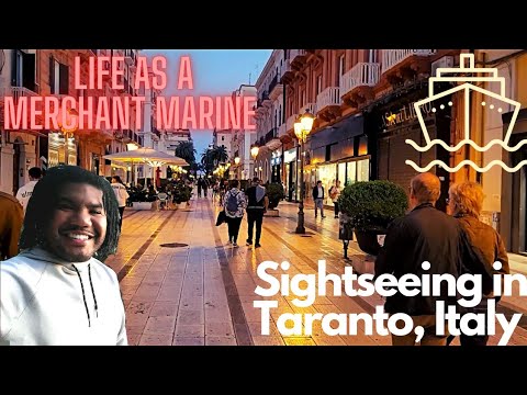 Life As A Merchant Mariner | Walking The Streets of Taranto, Italy // Vlog
