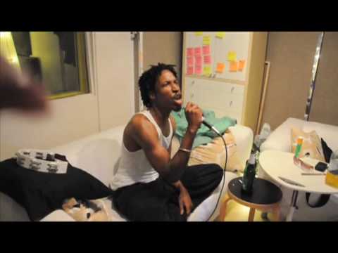 The Young Punx and Count Bass D rehearse "Ready for the fight" live for the first time.