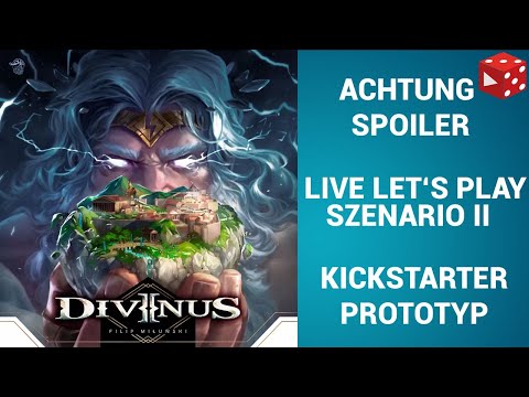 Divinus - legacy, tile-laying, digital hybrid game - Live Let's Play (SPOILER!) Kickstarter Prototyp