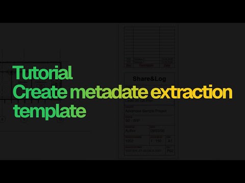 Metadata extraction setup