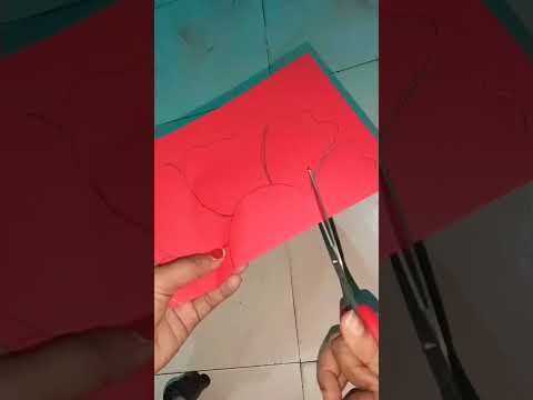 easy way to make hibiscus 🌺 flower 🎭 mask #paper craft #shorts