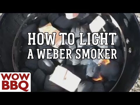 How to Light a Weber Smokey Mountain Cooker using the Blazaball