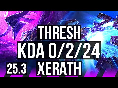 THRESH & Mel vs XERATH & Jhin (SUP) | 0/2/24 | EUW Grandmaster | 25.3