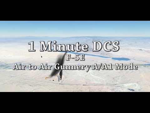 1 Minute DCS - F5 E Air to Air Guns A/A1 Mode Tutorial