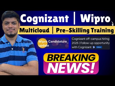 🔥Wipro Pre-Skilling Training | Cognizant GenC Survey | Cognizant Multicloud Opportunity | Updates