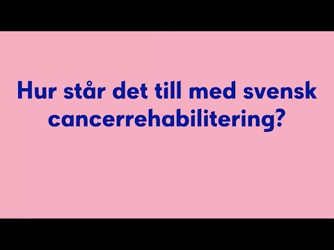 Behovet av rehabilitering efter bröstcancer