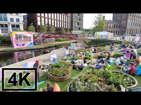 London on a Friday Evening🥳 Kings Cross Summer Vibes! 🌞 July 2021 | 4K 3D Sound 🎧