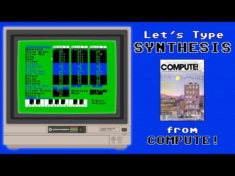 Let's Type Synthesis from COMPUTE! Magazine - Commodore 64 - Issue 84, May 1987