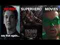 The WORST Superhero Movies EVER