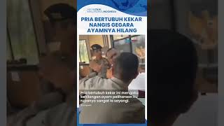 Viral Video Aksi Lucu Pria Tubuh Kekar Nangis Histeris di Mapolres Tebo saat Lapor Ayamnya Hilang