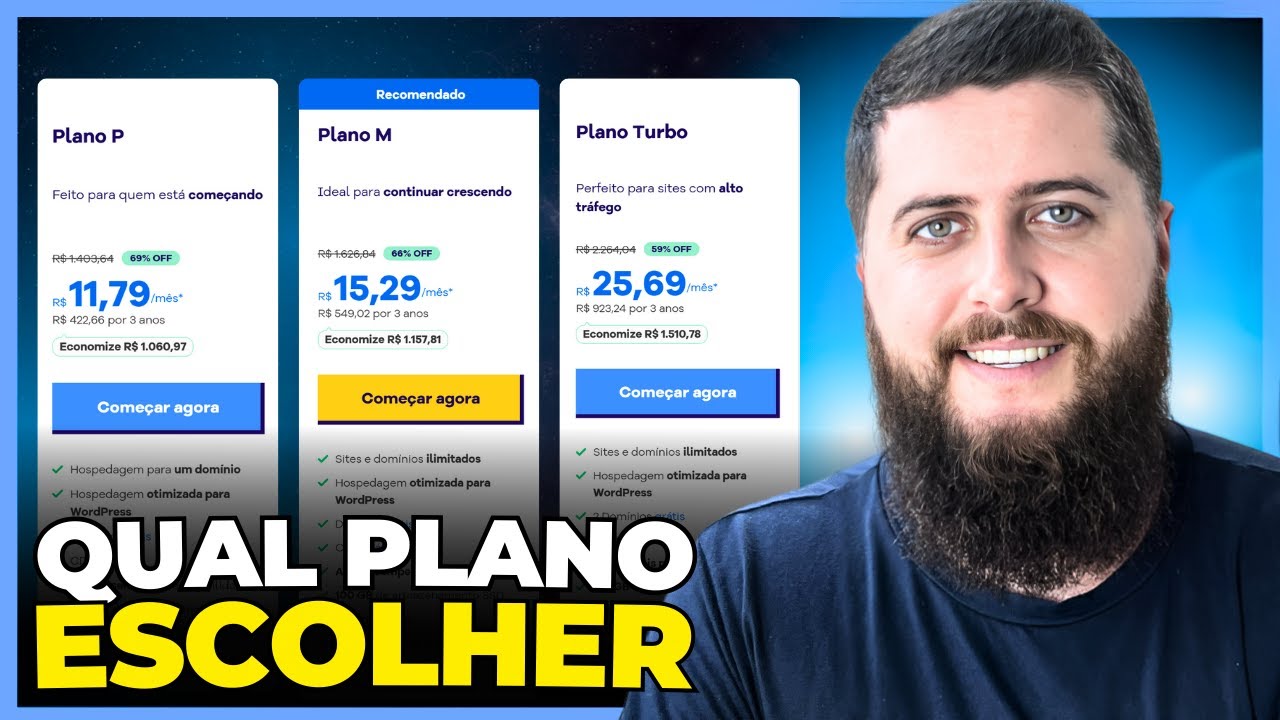 Diferença entre os PLANOS DA HOSTGATOR (Start, P, M e Turbo)