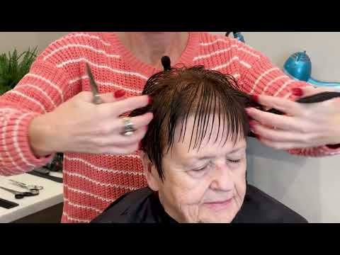 Soft piecey haircut for women over 70 from Boys and Girls Hairstyles YouTube channel