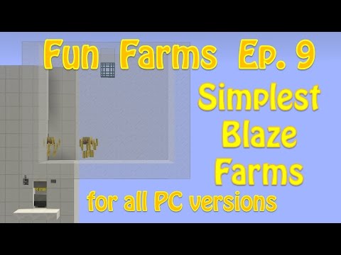 Minecraft 1.12: Simplest Blaze Farms (Fun Farms Ep. 9)