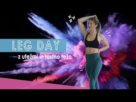 22 MIN NOGE - z utežmi in lastno težo / Lower Body Workout - BW and DB | Maricka Mary Stakne