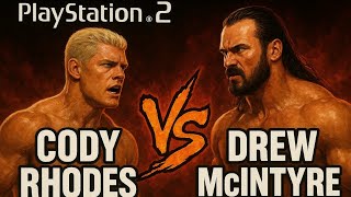 Cody Rhodes 🆚️ Drew McIntyre — Wrestlepalooza 2025 MAIN EVENT - WWE CHAMPIONSHIP! 🔥 | PS2 GAMEPLAY