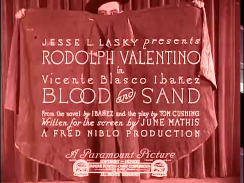 BLOOD AND SAND 1922    Rudolph Valentino, Nita Naldi, Lila Lee