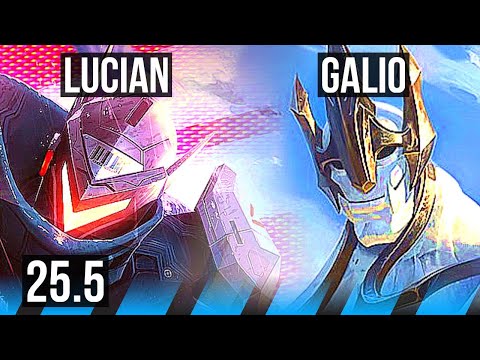 LUCIAN vs GALIO (MID) | 7/2/4 | KR Master | 25.5