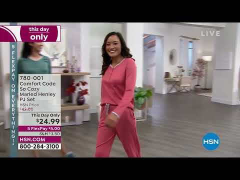 Comfort Code So Cozy Marled Henley PJ Set