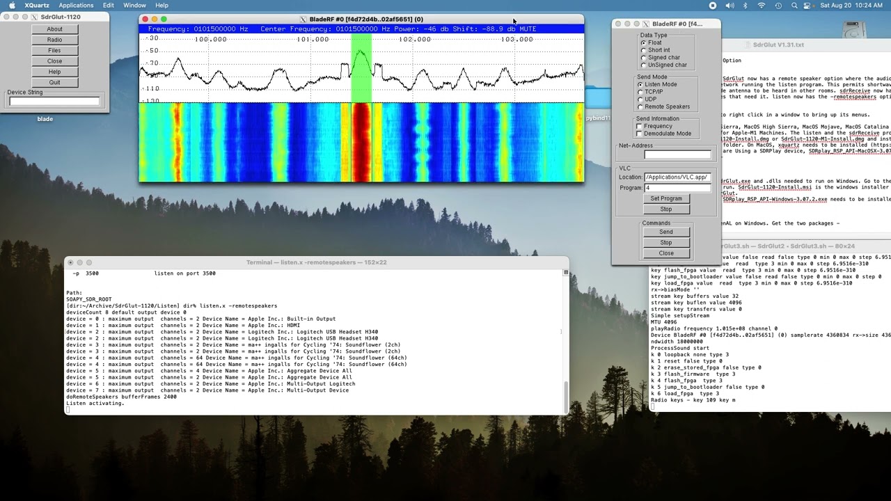 SdrGlut V1.31 - The New Remote Speaker Option.