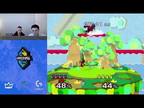 WaveDash 2023 Losers Round 2 - Squid (Falco) Vs. blargh257 (Fox) - SSBM Tournament