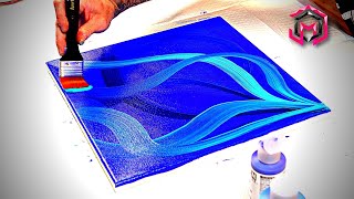 MY HEART on Canvas - Abstract Acrylic Painting and Fluid Art Therapy for Healing