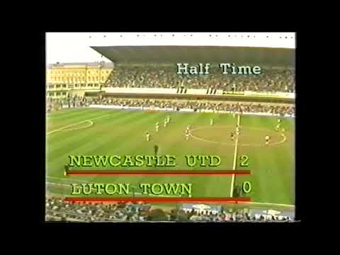 Newcastle United v Luton - 1987/88 - PR - 06/12 (4-0) - ext highlights F-H - first goal missing!