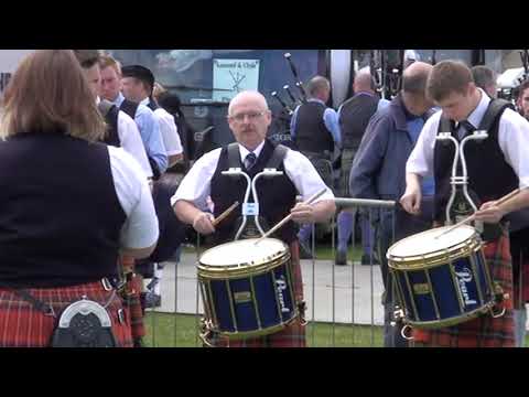 Strathclyde Police Pipe Band Drum Corps at the European Championships at Gourock in 2009 - Eric Ward