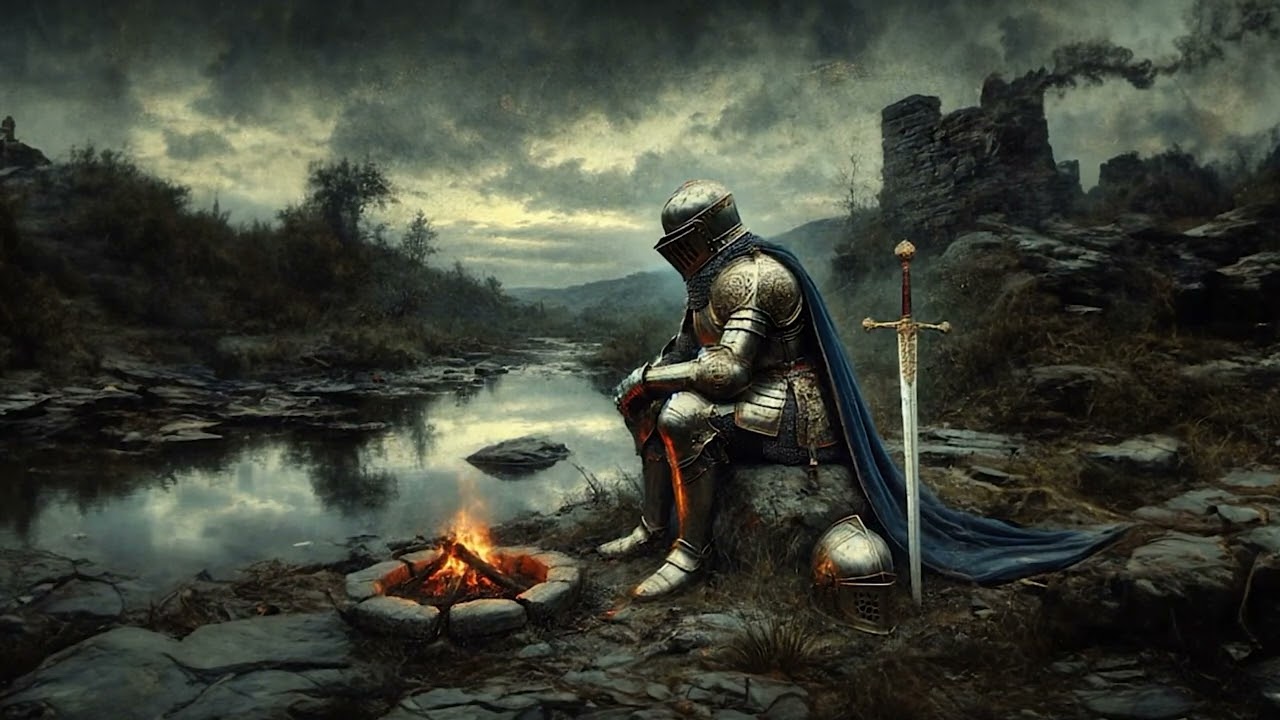 „Alone“ - Relaxing Medieval Music with Soothing Campfire Ambience