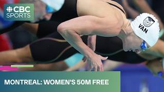 Taylor Ruck in women's 50m freestyle final at 2026 Canadian Swimming Trials | #CBCSports