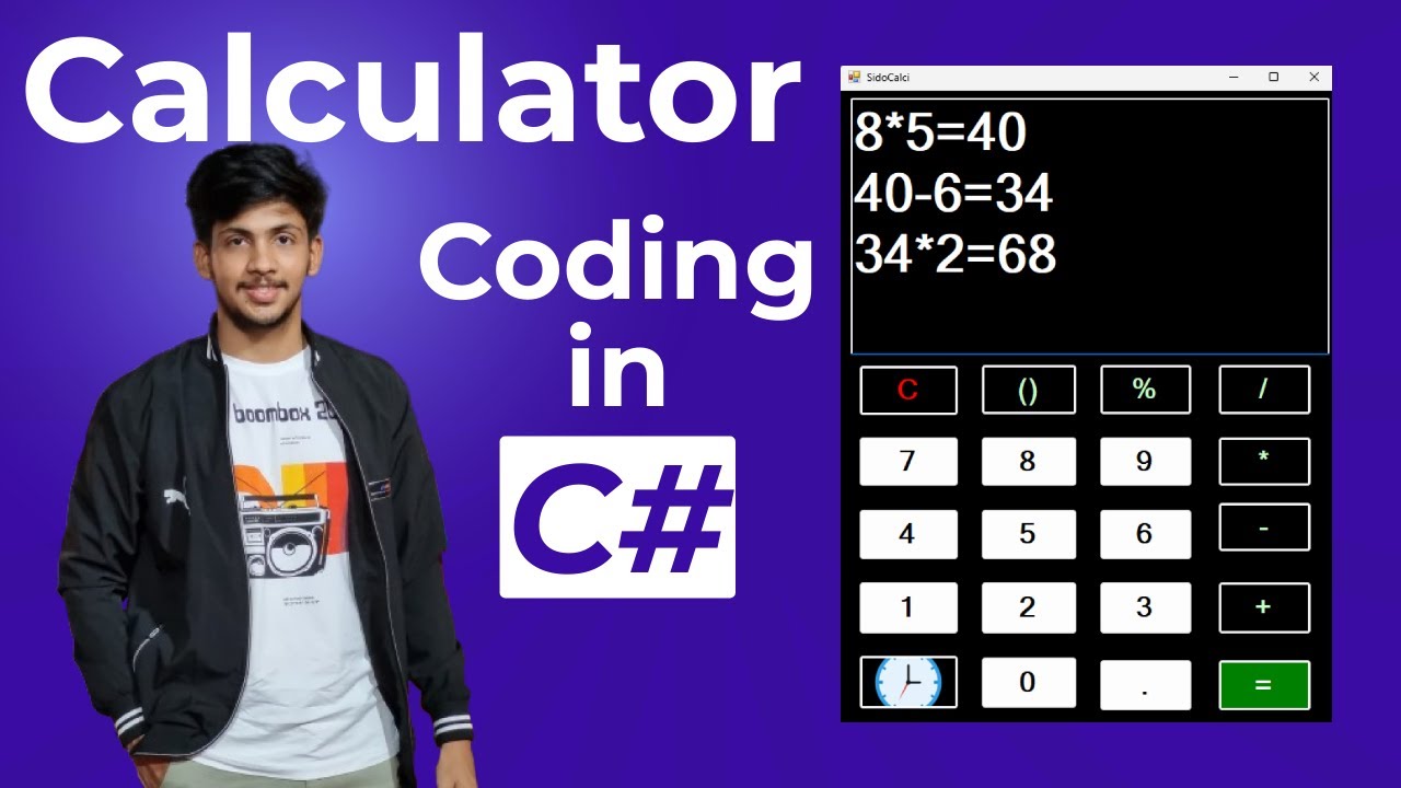 Calculator Project | C# | In 20 mins | Simple Beginner Project