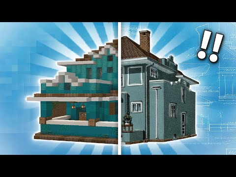 I Tried Using Real House Plans to Build in Minecraft... Again