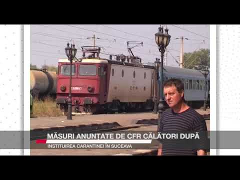 MASURI ANUNTATE DE CFR CALATORI DUPA INSTAURAREA CARANTINEI IN SUCEAVA