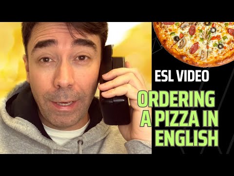 How to order a pizza in English (#ESL video)
