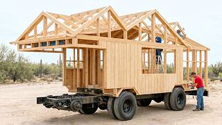 Two Men Turns a Utility Trailer into a Mobile Home Studio in 9 Minutes - TIMELAPSE @bodhibus