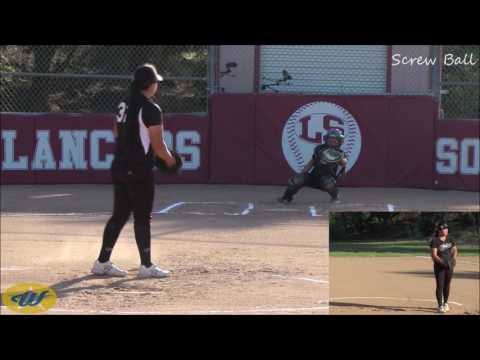 Jordyn Cebedo's Softball Skills Video - 2019 RHP/1B - So Cal Athletics-Okabe