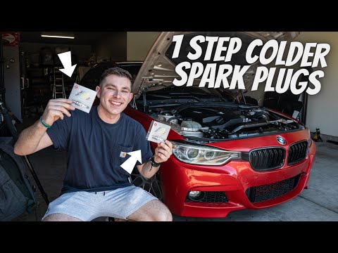 BMW F30 335I 1 STEP COLDER SPARK PLUG INSTALL! (N55)(NGK)
