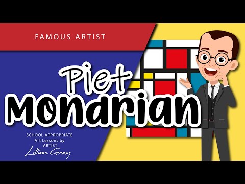 Artist Piet Mondrian - Modern Art Explained by Lillian Gray