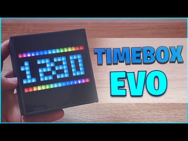 Vídeo relacionado con Divoom Timebox EVO Pixel Art - Altavoz Bluetooth LED con Control popr Medio de la aplicación - Altavoz inalámbrico portátil Inteligente con Graves potentes - Micrófono (Color Negro)